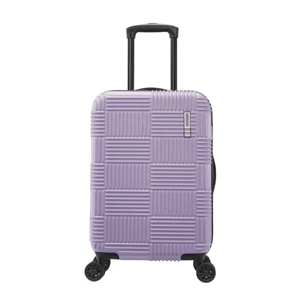 American Tourister -  NXT Hardside Large Checked Spin Lilac